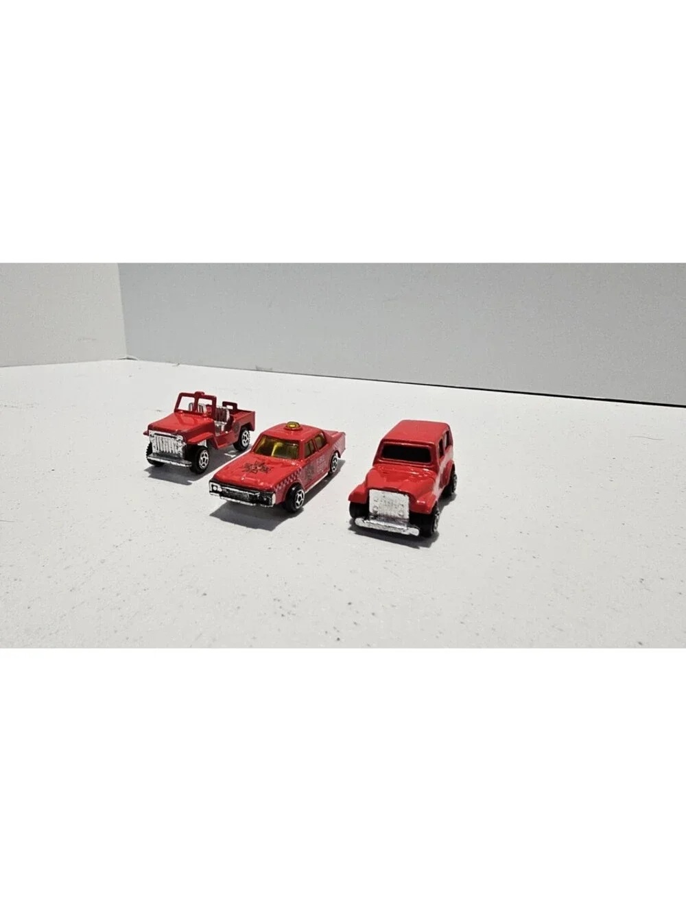 Vintage Summer Marz Karz Fire Department Diecast Lot 3 Jeep CJ-7 China